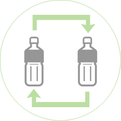 ペットボトルをペットボトルに循環